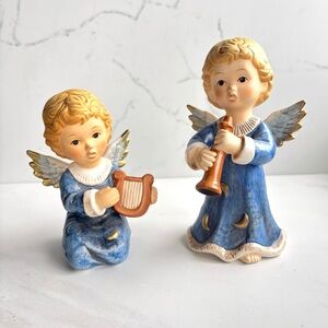 Charming Blue Angel Figurines